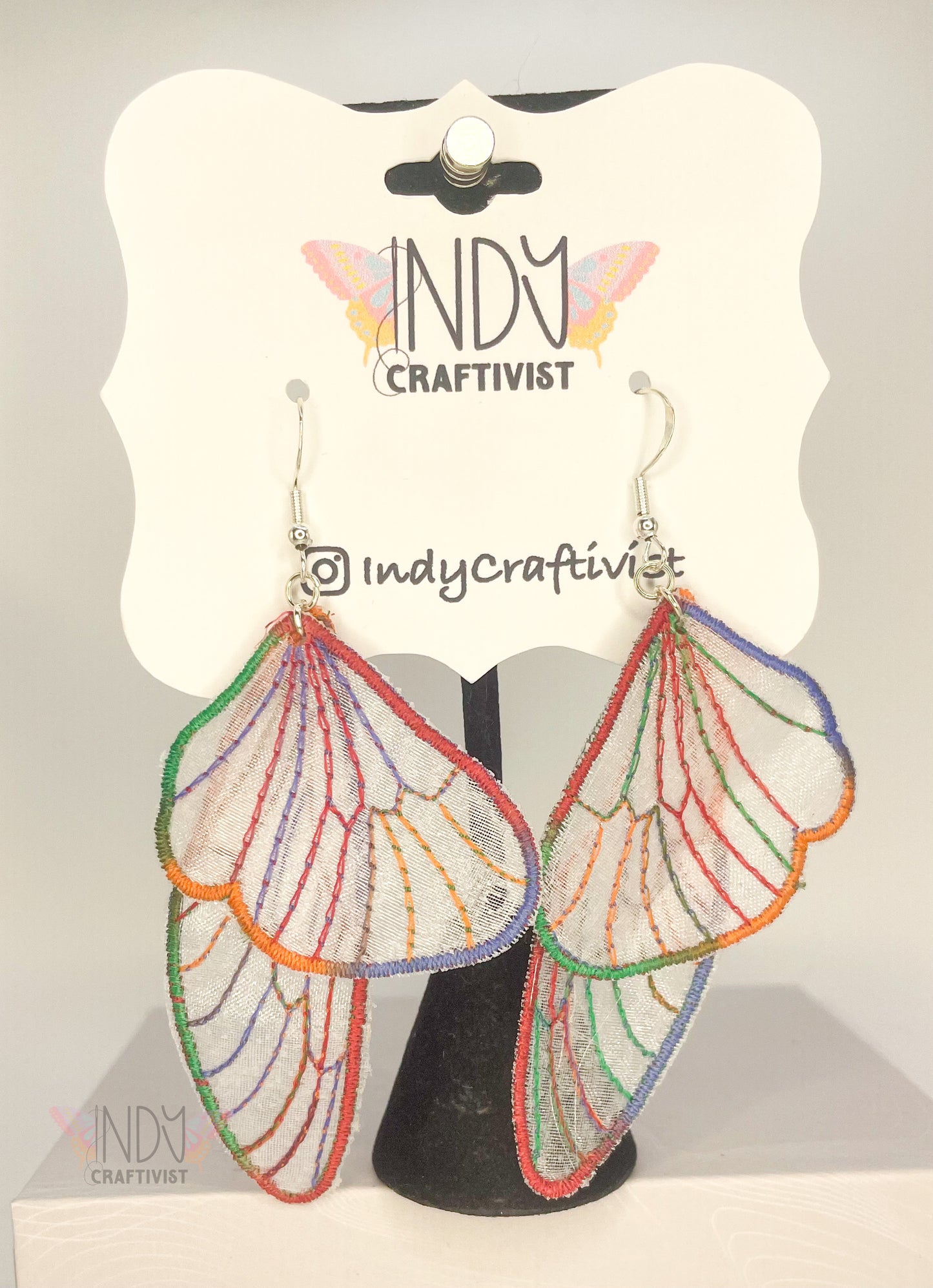 Sheer Butterfly Earrings