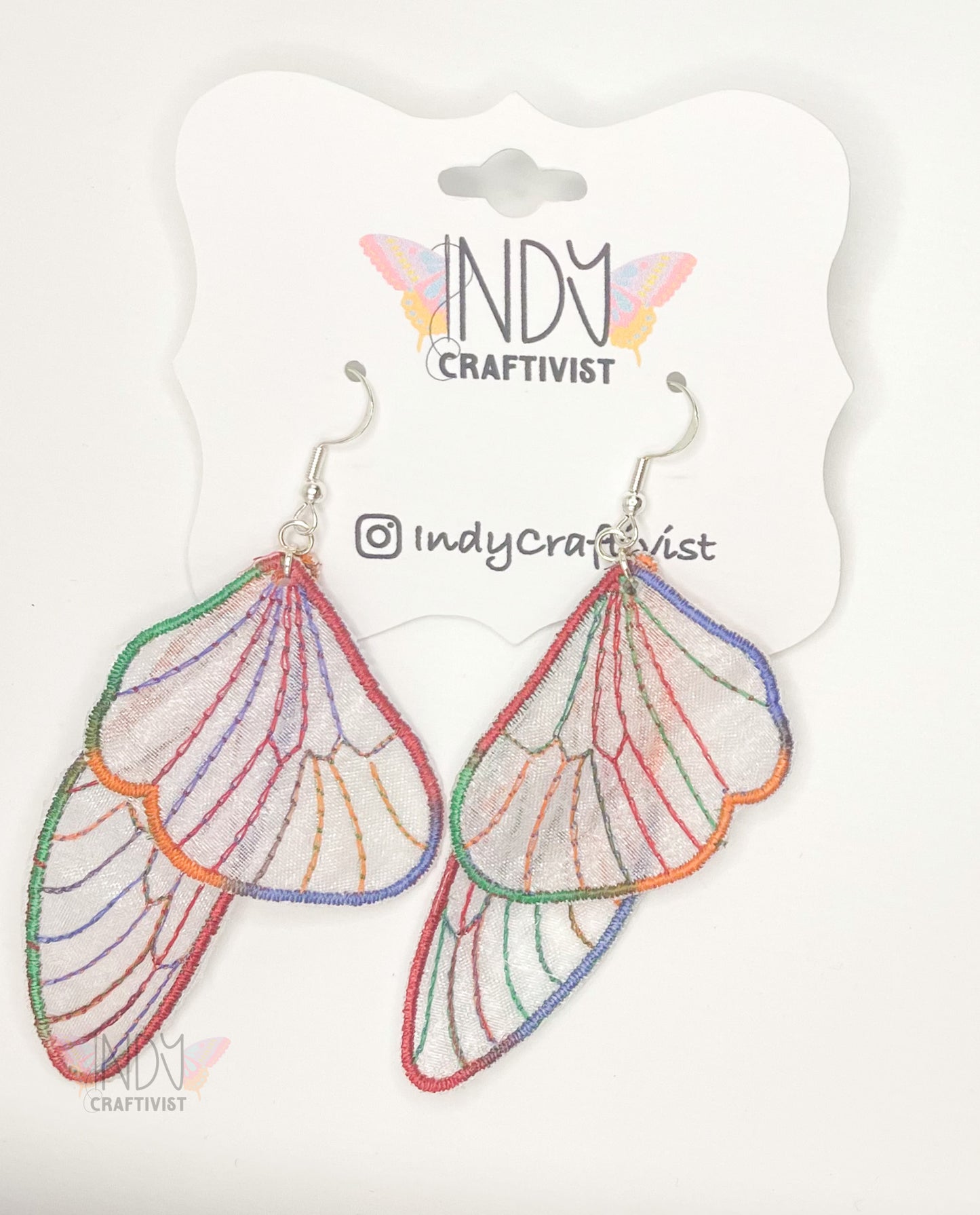 Sheer Butterfly Earrings