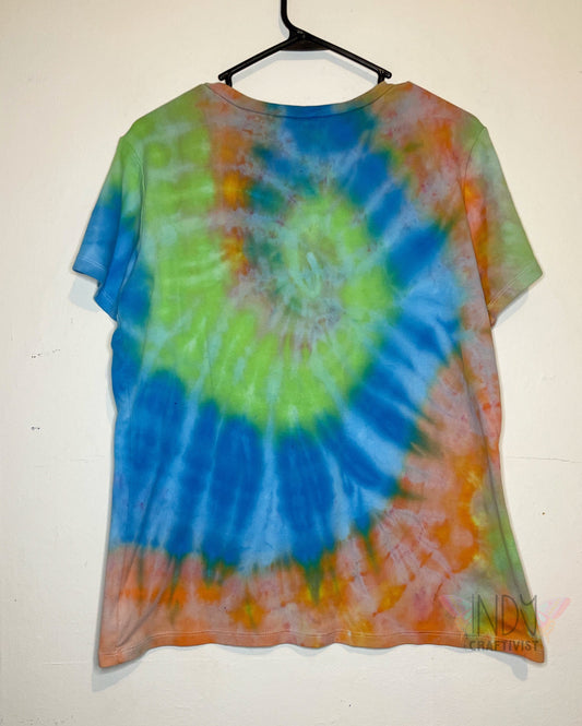 Lime Swirl XL Tie Dye T-shirt