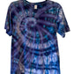 Adult Small Blue Swirl T-shirt
