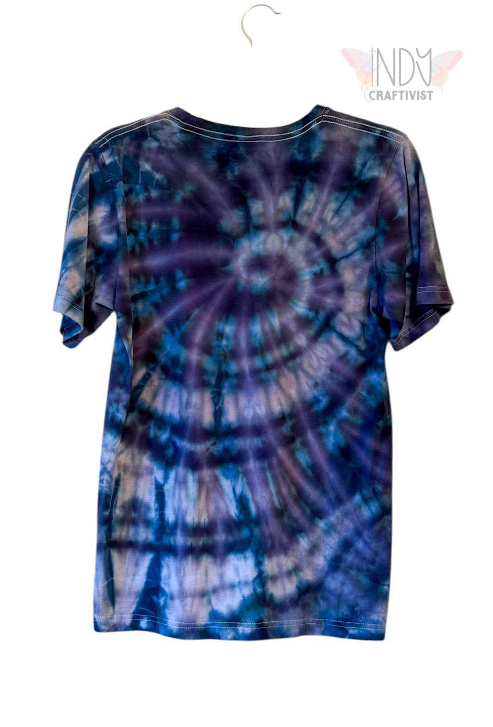 Adult Small Blue Swirl T-shirt