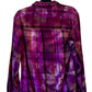 Small Long Sleeve Upcycled Tie Dyed Button Down
