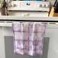 Lilac Shibori Like Tie Dyed Tea Towels