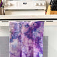 Purple Ice Dyed Tea Towels
