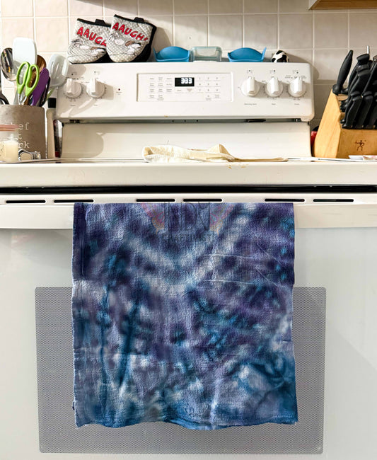 Blue Ice Dyed Tea Towels