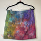 Croft & Barrow Size 12 Upcycled Tie Dye Patchwork Skort