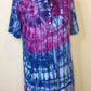 Extra Large Upcycled Tie Dyed Dress