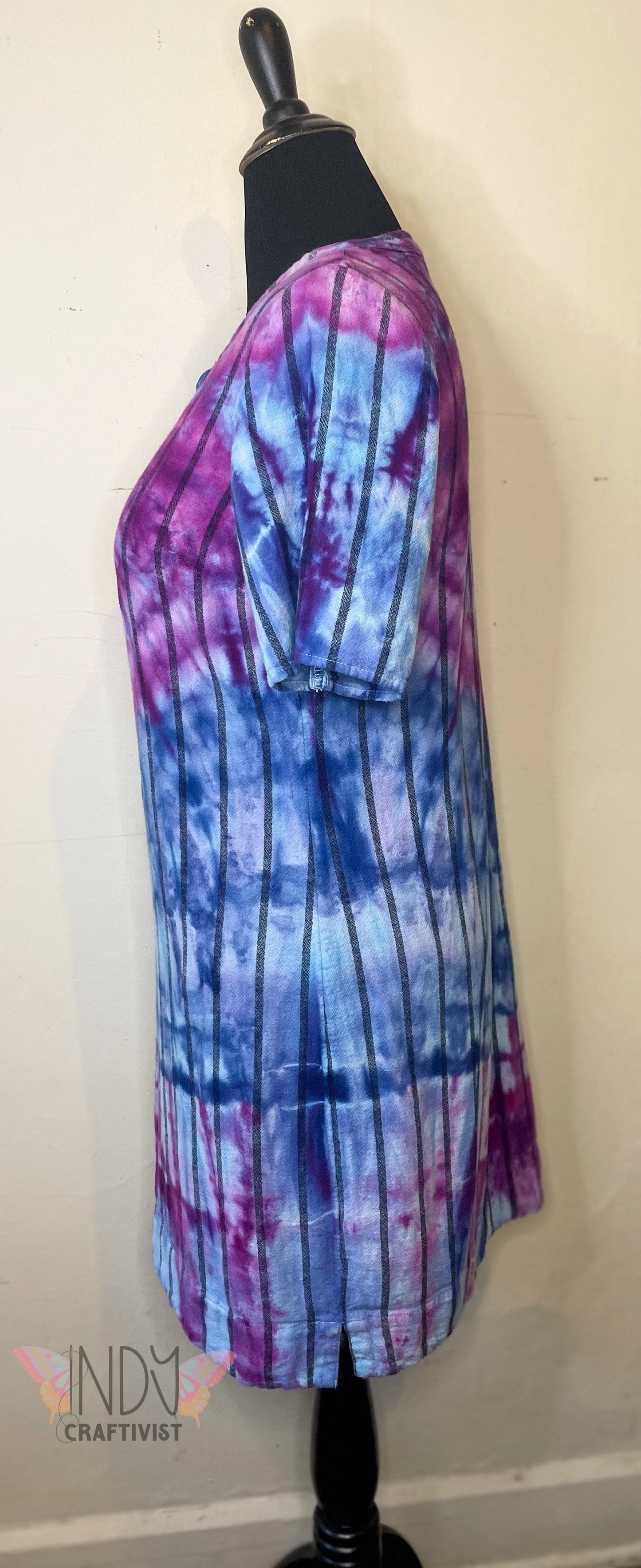 Extra Large Upcycled Tie Dyed Dress