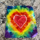 Tie Dye Heart Tote Bag Book Bag Style