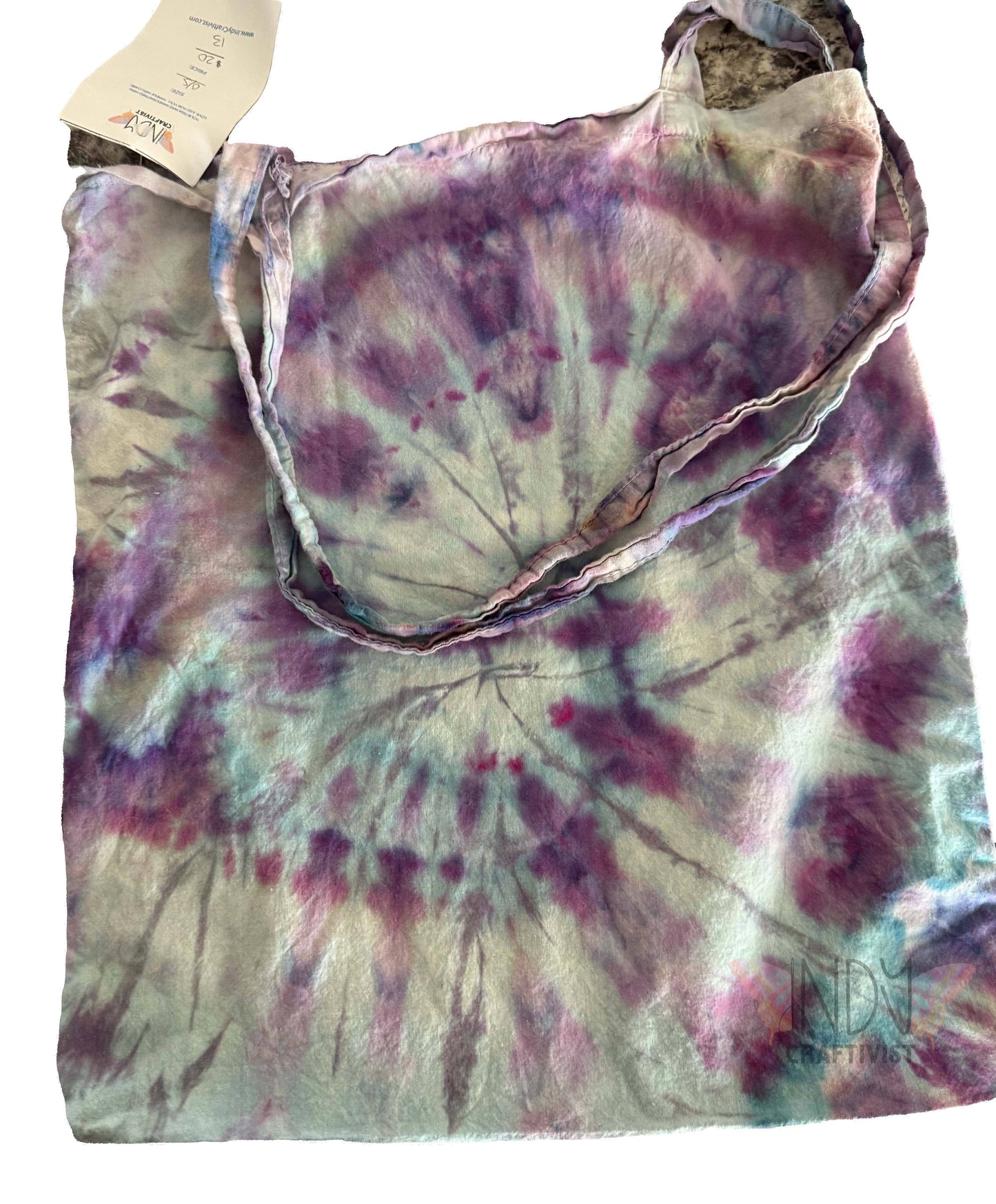 Ice Dyed Swirl Tote Bag