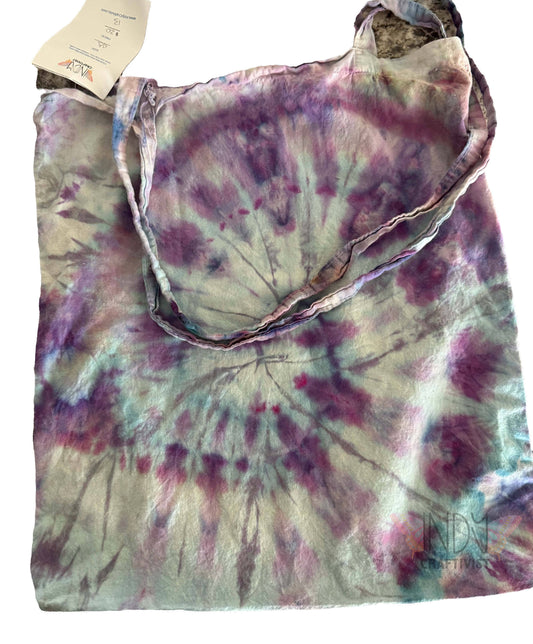 Ice Dyed Swirl Tote Bag