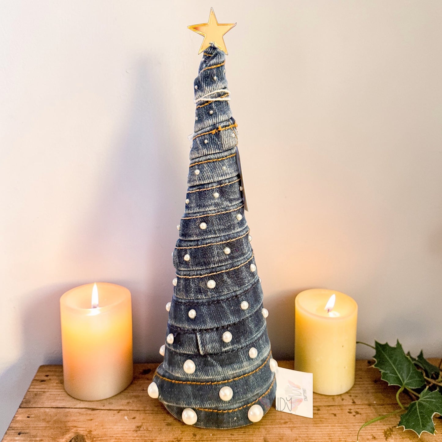 Upcycled Denim Tree