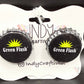 Green Flash Bottle Cap Cuff Links