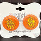 Sun Bottle Cap Cuff Links