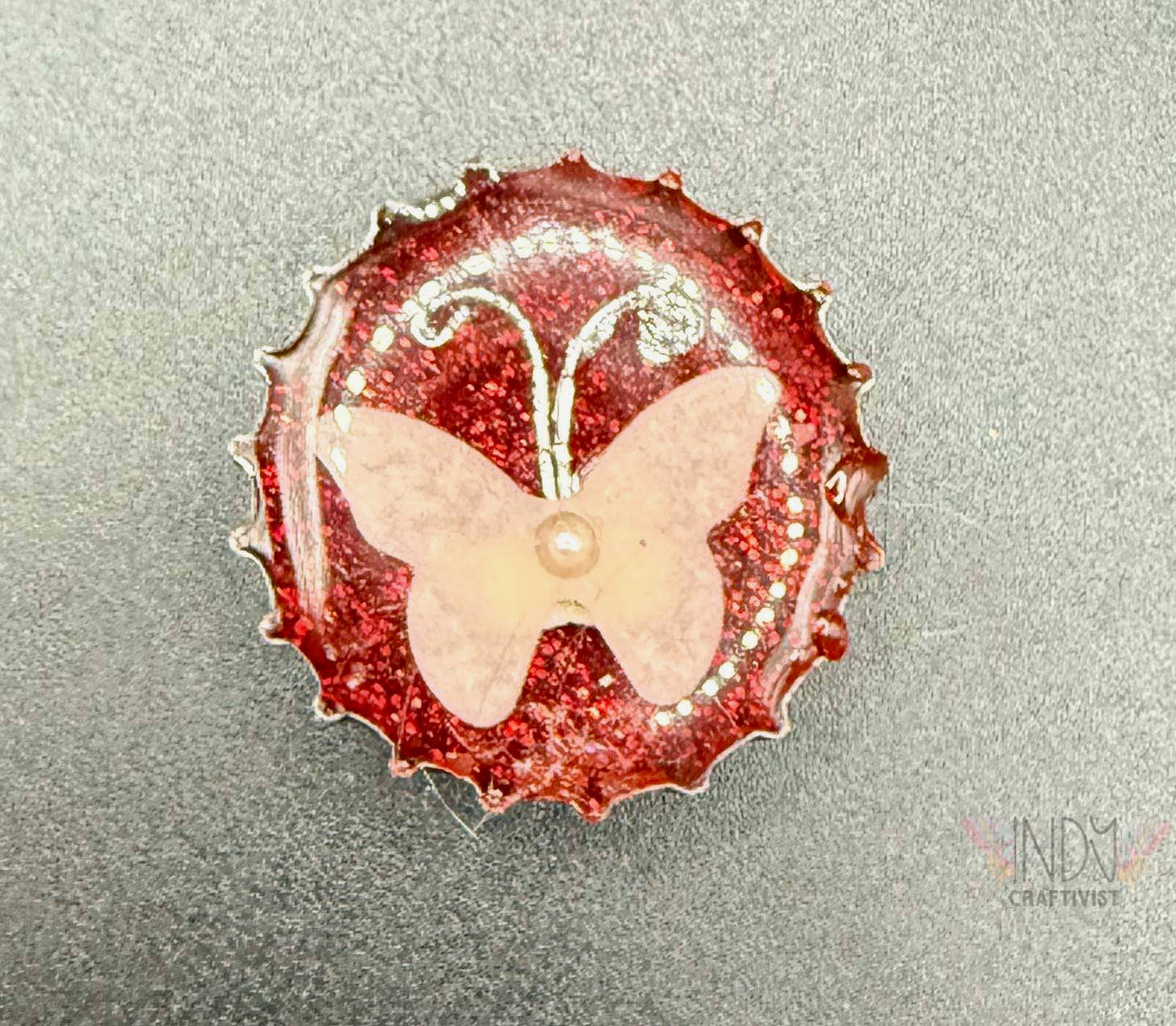 Upcycled Bottle Cap Magnets