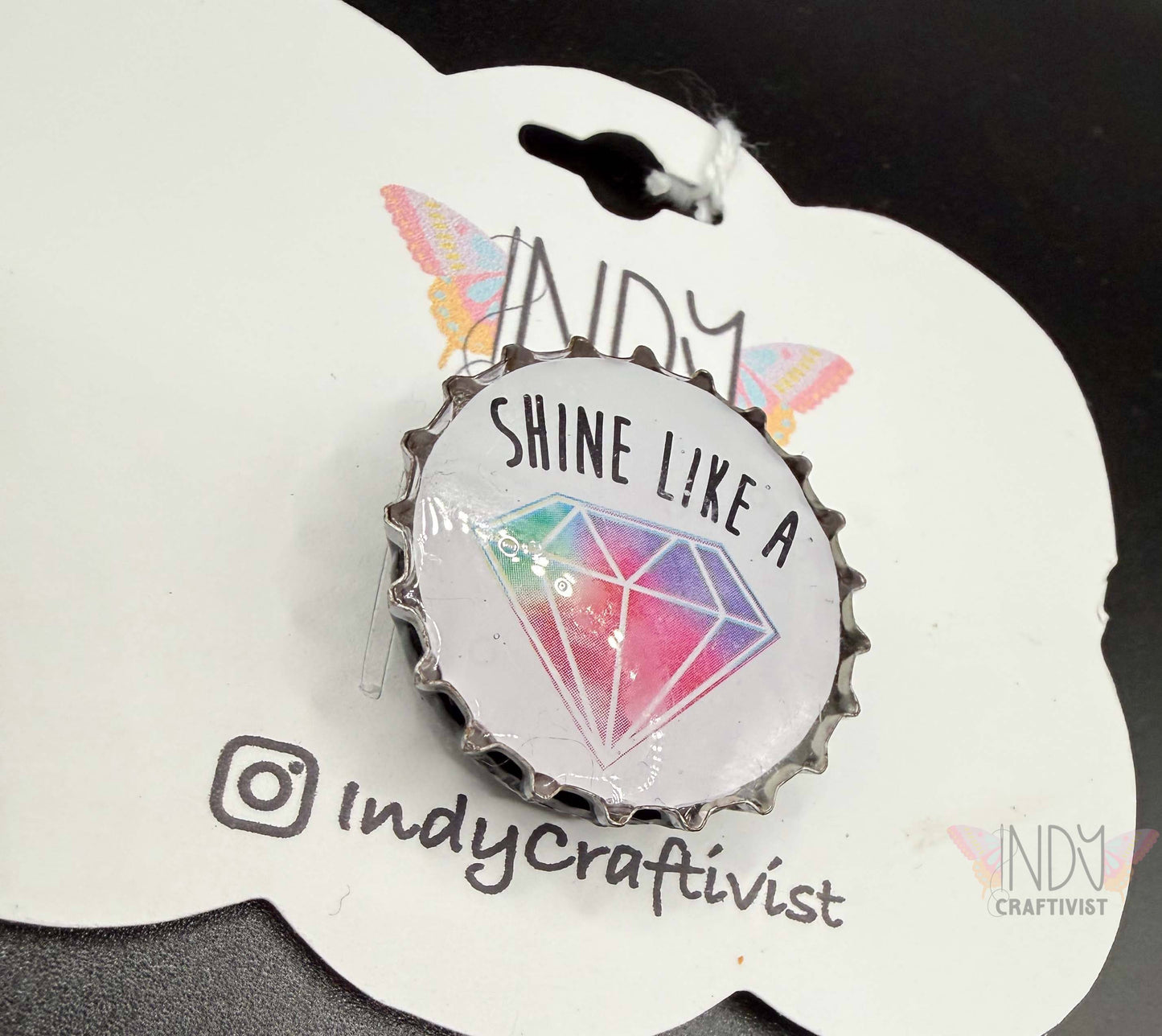 Upcycled Bottle Cap Magnets