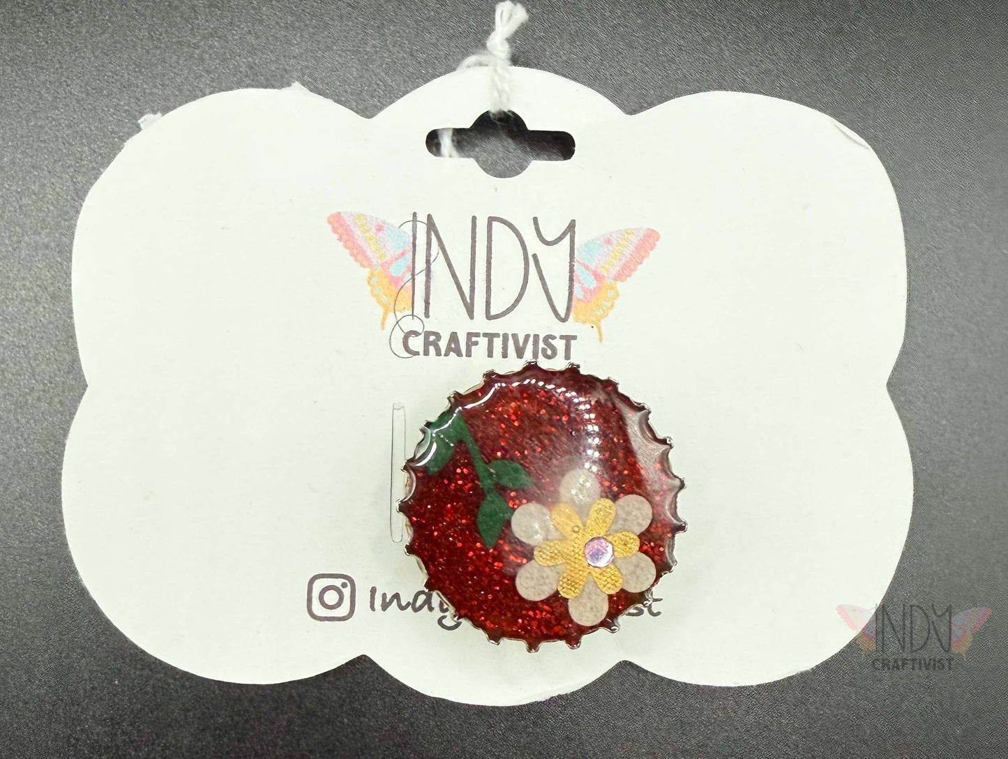 Upcycled Bottle Cap Magnets