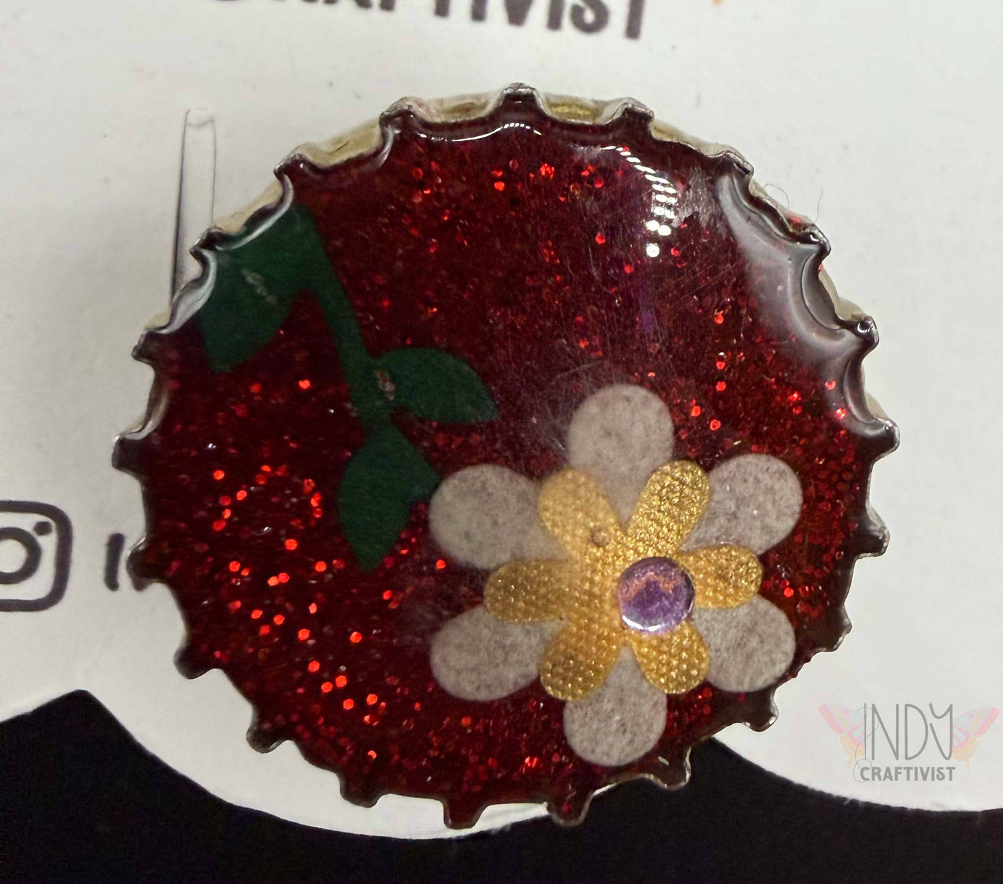 Upcycled Bottle Cap Magnets