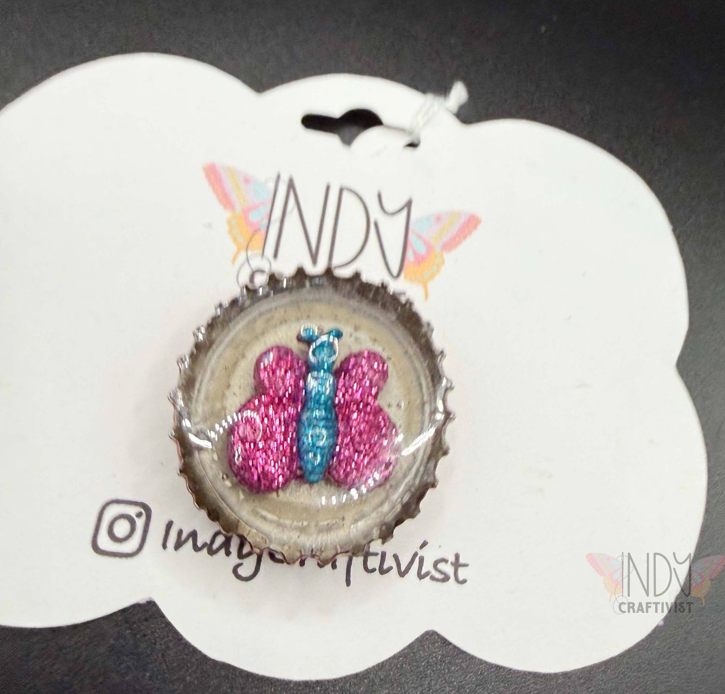 Upcycled Bottle Cap Magnets