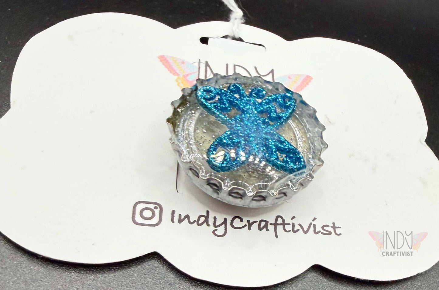 Upcycled Bottle Cap Magnets