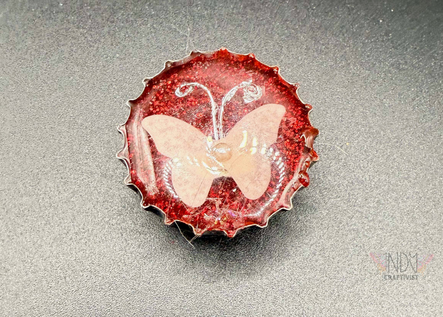 Upcycled Bottle Cap Magnets