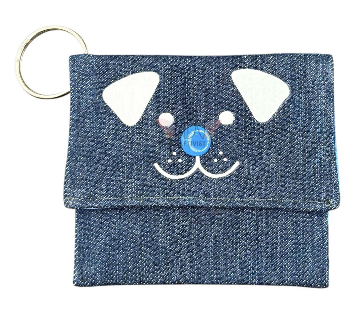 Upcycled Denim Animal Coin Purse