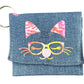 Upcycled Denim Animal Coin Purse