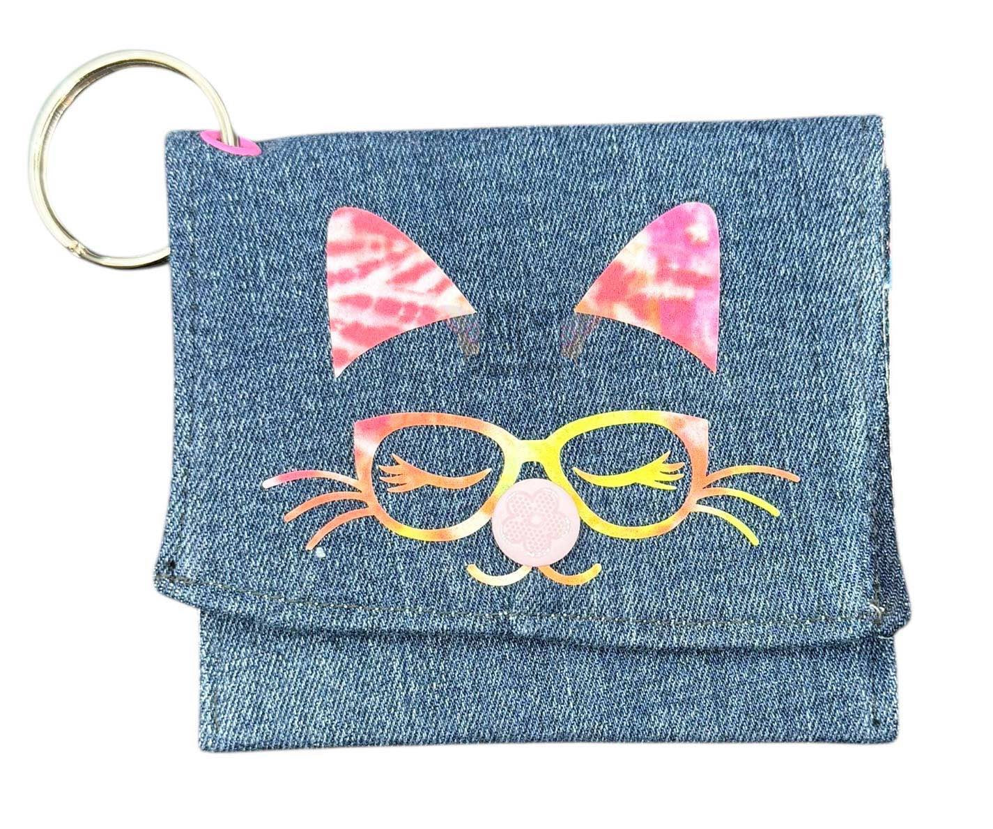 Upcycled Denim Animal Coin Purse