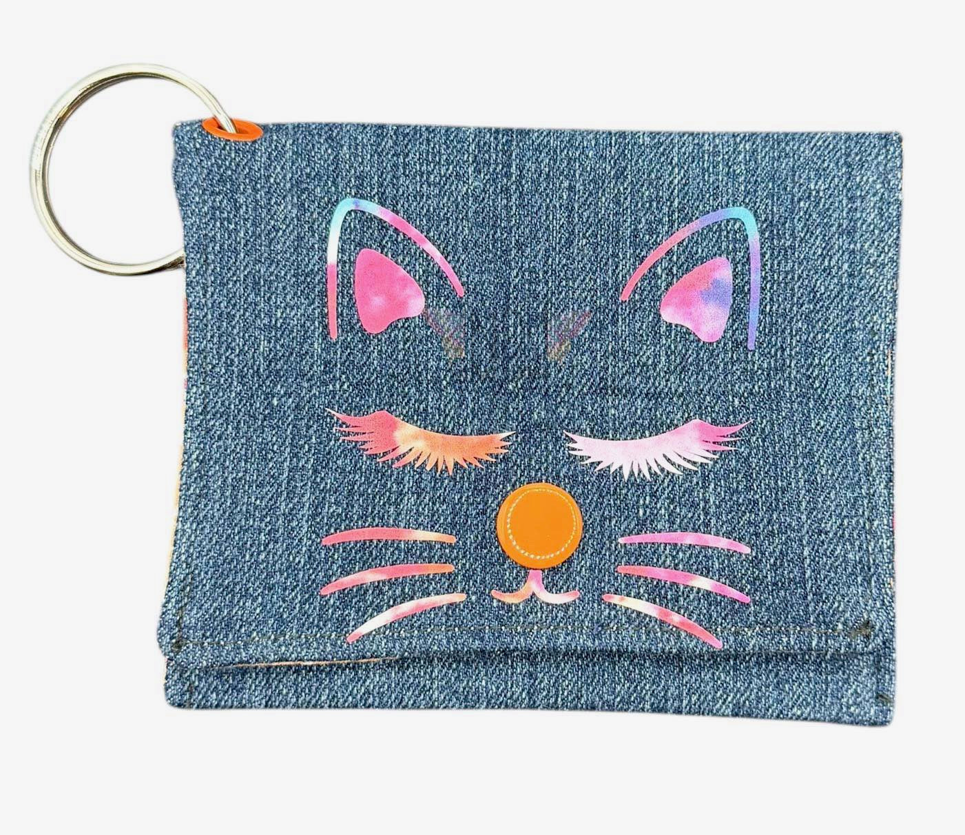 Upcycled Denim Animal Coin Purse