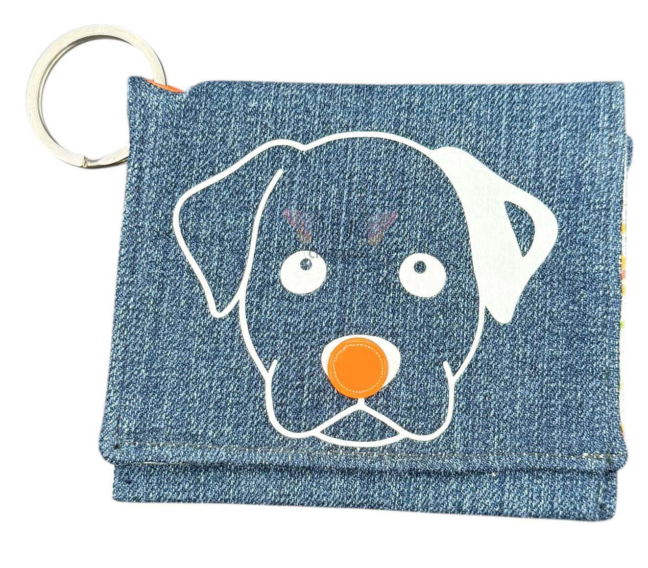 Upcycled Denim Animal Coin Purse