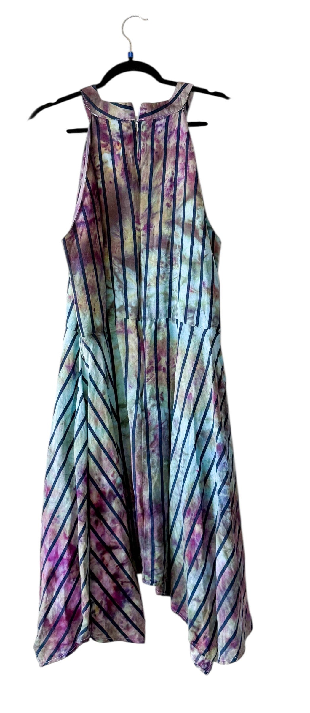 Adult Extra Large Halter Style Upcycled Tie Dye Dress