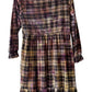 Adult Extra Large Plaid Upcycled Tie Dye Dress