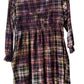 Adult Extra Large Plaid Upcycled Tie Dye Dress