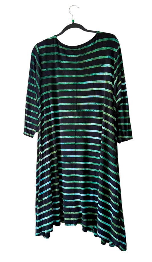 Adult Extra Large Striped Upcycled Tie Dye Dress