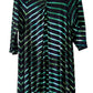Adult Extra Large Striped Upcycled Tie Dye Dress