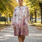 Adult Large Sweatshirt Upcycled Tie Dye Dress With Pockets