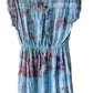 Adult Large Upcycled Tie Dye Dress with Elastic Waist