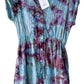 Adult Large Upcycled Tie Dye Dress with Elastic Waist