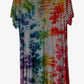 Adult Large Upcycled Striped Tie Dye Dress