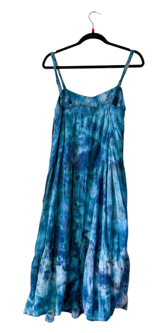 Adult Large Tank Top Upcycled Tie Dye Dress