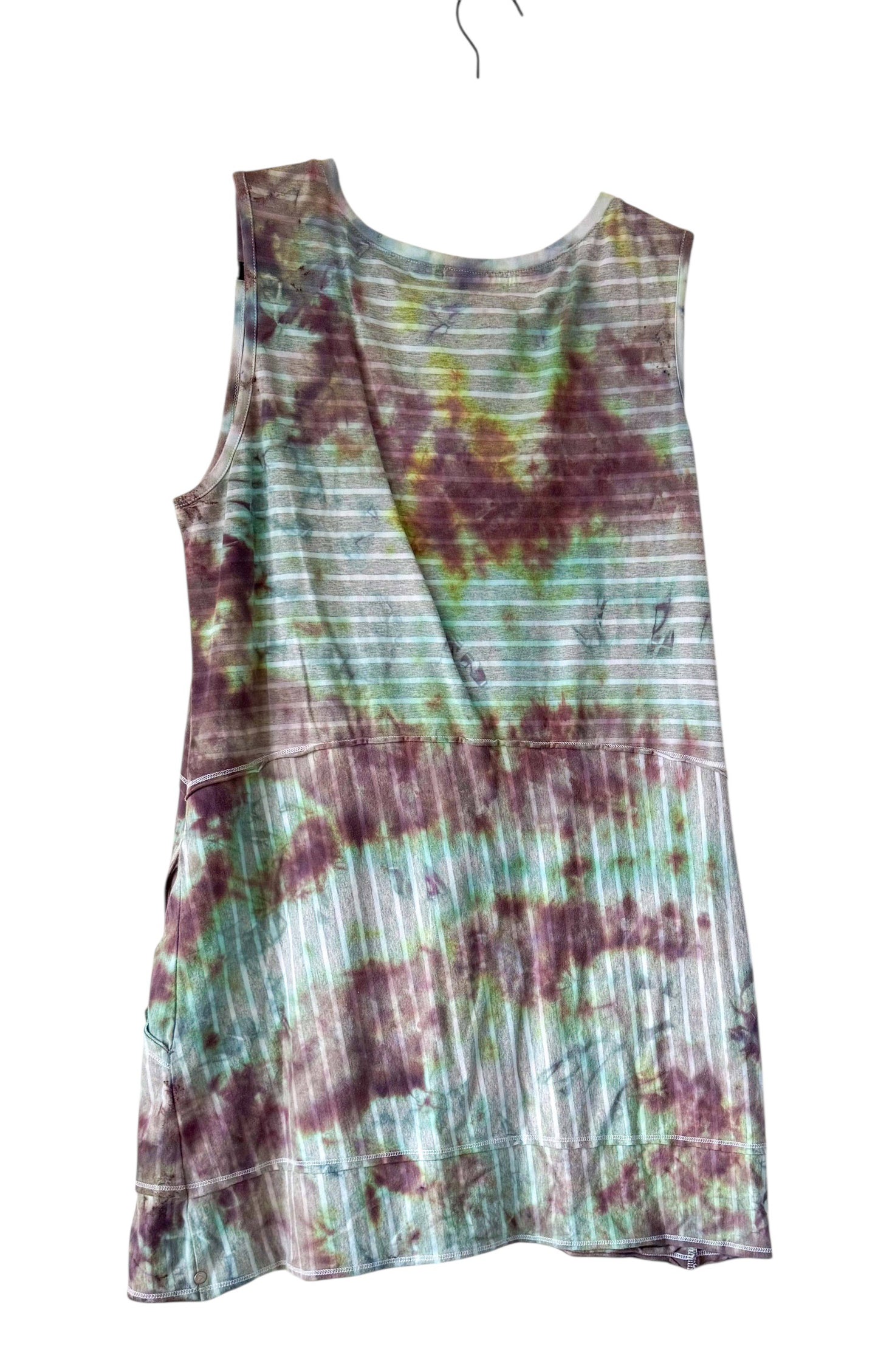 Adult Medium Upcycled Tie Dye Dress with Pockets