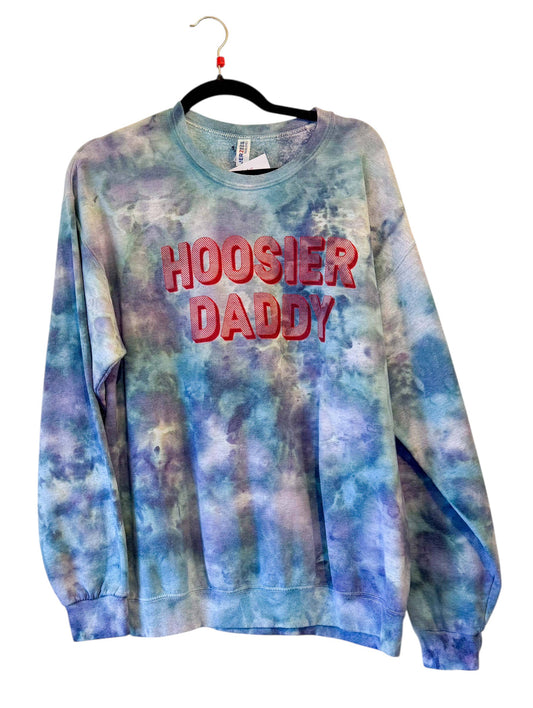 Large Upcycled Hoosier Daddy Sweatshirt