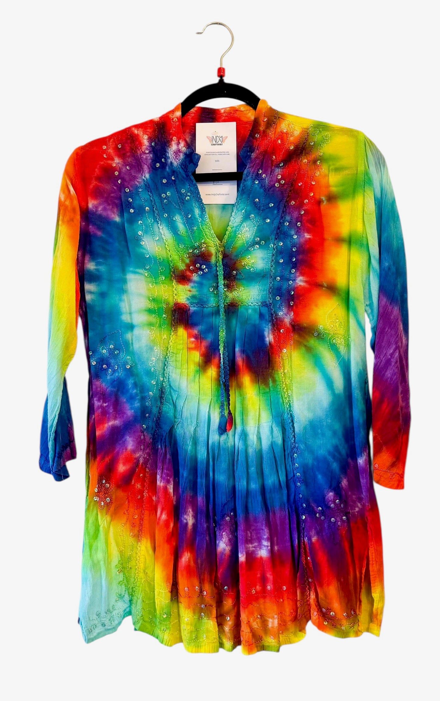 Large Upcycled Tie Dye shirt