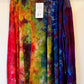 Adult Large Long Sleeve Upcycled Tie Dyed cardigan