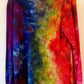 Adult Large Long Sleeve Upcycled Tie Dyed cardigan