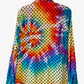 Carbon Slim Fit Large Long Sleeve Upcycled Tie Dyed Button Down