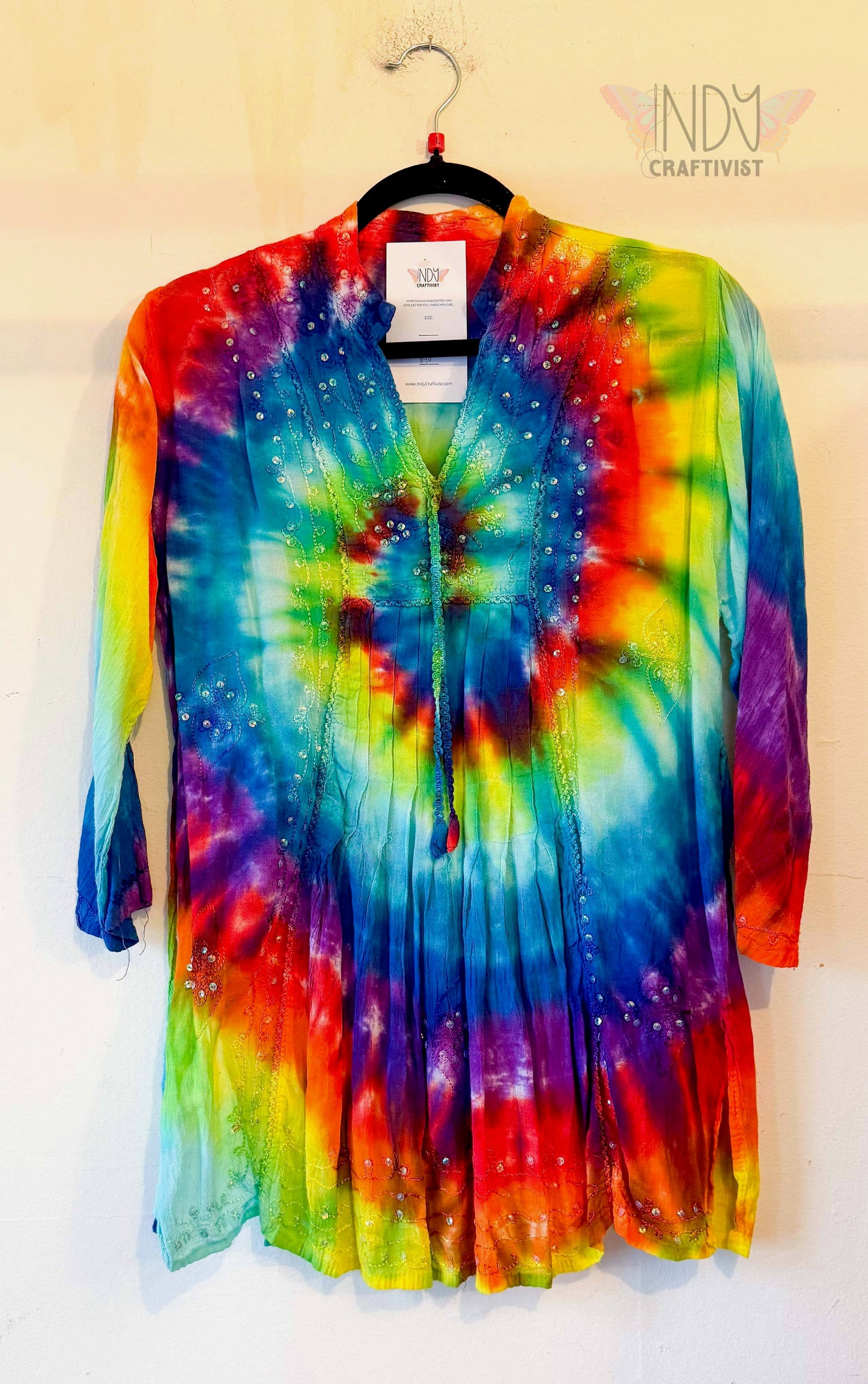 Large Upcycled Tie Dye shirt