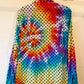 Carbon Slim Fit Large Long Sleeve Upcycled Tie Dyed Button Down
