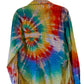 IZOD Large Long Sleeve Upcycled  Flannel Tie Dyed Button Down