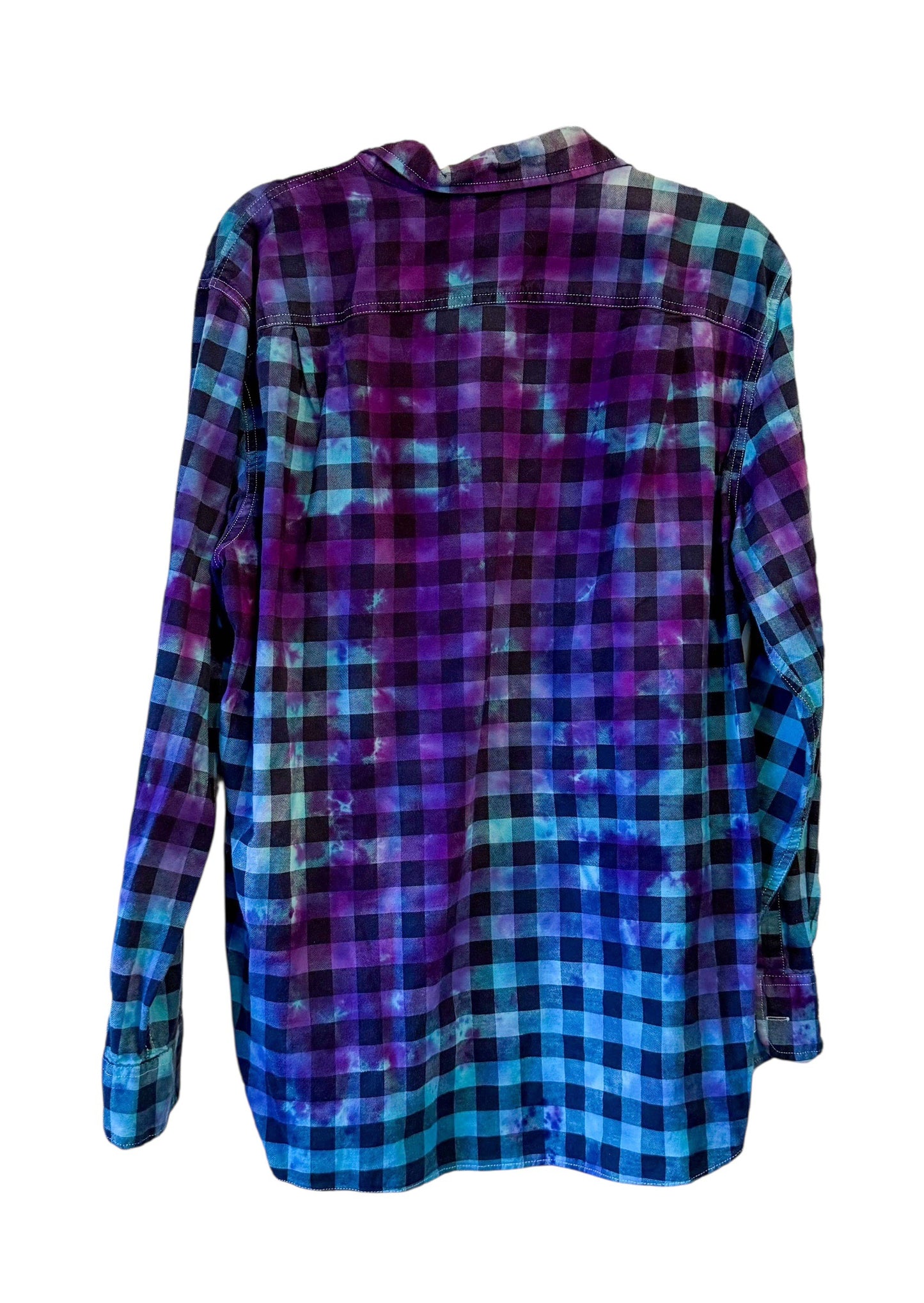 Sonoma Large Long Sleeve Upcycled Tie Dyed Button Down